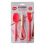 Imagem de Kit 3 Utensilios De Cozinha Silicone Vermelhos