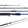 Imagem de Kit 3 Varas Pesca Carretilha 1,80mt 25-35lbs Fibra de Vidro