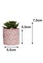 Imagem de Kit 3 Vaso Cimento Cachepot Suculenta Planta Artificial Rosa