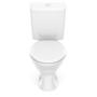 Imagem de Kit 3 Vaso Sanitário com Caixa Acoplada e Assento Saveiro Celite Branco Brilhante