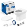 Imagem de Kit 3 Vaso Sanitários Convencional com Assento Termofixo Queda Amortecida Nexo Roca