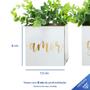 Imagem de Kit 3 Vasos Decorativo Mdf Plantas Sala Cozinha 
