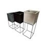 Imagem de Kit 3 Vasos Planta com Suporte Grid 60 x 70 x 80