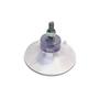 Imagem de Kit 3 Ventosas De 40Mm (4 Cm) Pvc Cristal C/Parafuso E Porca