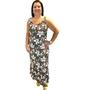 Kit 3 Vestido Longo Feminino Plus Size Soltinho Versátil - Felicity Imagem de Kit 3 Vestido Longo Feminino Plus Size Soltinho Versátil - Felicity