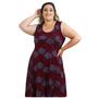 Imagem de Kit 3 Vestido Malha Liganete Plus Size Senhora Soltinho