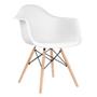 Imagem de KIT - 3 x cadeiras Charles Eames Eiffel DAW com braços - Base de madeira clara -