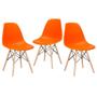 Imagem de KIT - 3 x cadeiras Charles Eames Eiffel DSW - Base de madeira clara