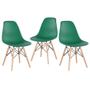 Imagem de KIT - 3 x cadeiras Charles Eames Eiffel DSW - Base de madeira clara