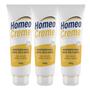 Imagem de Kit 3 X HomeoCreme 120g * - Creme Hidratante com Cera De Abelha E Silicone - Nobrevie