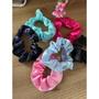 Imagem de Kit 3 Xuxas de Cetim Scrunchie de Cetim Xuxa de Seda Antifrizz Rabicó Elástico de Cabelo