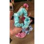 Imagem de Kit 3 Xuxas de Cetim Scrunchie de Cetim Xuxa de Seda Antifrizz Rabicó Elástico de Cabelo