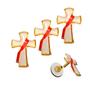 Imagem de Kit 30 Broche Cruz Diaconal Botom Crucifixo Atacado