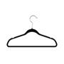 Imagem de Kit 30 cabides aveludados infantil preto slim antideslizante resistente de veludo