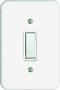 Imagem de Kit 30 Conjunto Interruptor 1 Tecla Simples 10A Embutir Radial Branco Completo