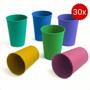 Imagem de Kit 30 Copos 200 ml de Plastico Merenda Festas Crianças Reutilizavel