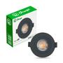 Imagem de Kit 30 Luminária Led Spot 5W Preto Redondo Quadrado Embutido Bivolt