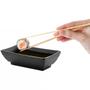 Imagem de Kit 30 Molheiras para Shoyu Melamina 60ml Lyor Molhos Restaurante Japonês Sushi Tóquio Preto
