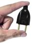 Imagem de Kit 30 Plugue Pino Macho 2p 10A Oco Com Inmetro 110V/220V Bivolt Preto
