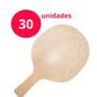 Imagem de Kit 30 Raquetes Ping Pong MDF Cru Lembrancinha