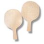 Imagem de Kit 30 Raquetes Ping Pong MDF Cru Lembrancinha