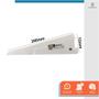 Imagem de Kit 30 Suporte Trilho Duplo Prateleira Cremalheira Branco 37cm