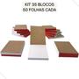 Imagem de Kit 35 Bloco Anotacoes Rascunho Comanda 10X7Cm 50 Folhas