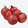 Imagem de Kit 36 Bolas Enfeite Natalino Árvore Natal 60mm Vermelho