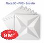 Imagem de Kit 36 placas 3d pvc ***auto adesiva*** modelo estrelar