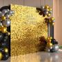 Imagem de Kit 36 Unidades Painel Decorativo Lantejoula Shimmer Wall Dourado