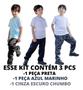 Imagem de Kit 3calças Masc Infantil Helanca Flanelada Inverno Ref376