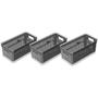 Kit 3pc Organizador de Geladeira com Cesto Clear Fresh OU Imagem de Kit 3pc Organizador de Geladeira com Cesto Clear Fresh OU