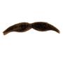 Imagem de Kit 3Un Bigode Falso Marrom (Castanho) De Pelúcia Fantasia