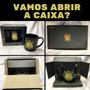 Imagem de Kit 3Un Caneca Preta Xícara Porcelana 300ml Café Time Corinthians Serie Ouro Dourado Oficial