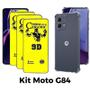 Imagem de Kit 3UN Película Cerâmica Fosca + 1UN Capa Transparente Motorola Moto G84