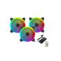 Imagem de Kit 3ventilador 120 Mm Para Computador Cooler Rgb Led