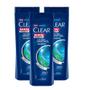 Imagem de Kit 3X 200ml Shampoo Clear Men Ice Cool Menthol