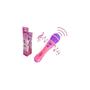 Imagem de Kit 3x Brinquedo Microfone Musical Infantil Rosa - AP TOYS