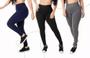 KIT 3x Calças Leggings, Feminina, Suplex, Academia Fitness Treino Compressão Esportiva, Yoga, Casual - Dandi Modas Ltda Imagem de KIT 3x Calças Leggings, Feminina, Suplex, Academia Fitness Treino Compressão Esportiva, Yoga, Casual