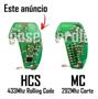 Imagem de Kit 3x controle remoto rossi 433 mhz hcs