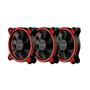 Imagem de Kit 3x Fan Cooler 120mm 1.500 Rpm Mymax Spectrum - vermelho