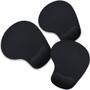 Imagem de Kit 3x Mouse Pad Ergonômico com Apoio de Punho Topget Preto