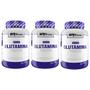 Imagem de KIT 3x PREMIUM Glutamina 100g - BRN Foods