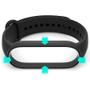 Imagem de Kit 3x Pulseiras Silicone Sport Flexível Compatível Xiaomi Mi Band 3 4 