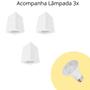Imagem de Kit 3x Spot Sobrepor 2392 Abs Direcionável Quadrado 9cm X 9cm X 12,5cm E27 + Lâmpada Par20 Branco
