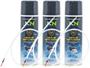 Imagem de Kit 3x Spray Com Sonda 320ml Limpa Ar Condicionado Higienizador