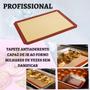 Imagem de Kit 3x Tapetes Silicone Silpat Culinário Cozinha 40x30 Fibra Antiaderente forma