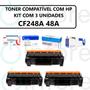 Imagem de Kit 3x Toner Cf248a 248a 48a Compatível Com Impressora  M28A M28W M15A M15W