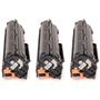 Imagem de Kit 3x Toner Compatível CF283A 83A para M125a M126a M126nw M127 M127fn M127fw M128fn M225 M225dw Preto 1.500 