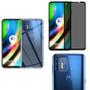Imagem de Kit 3X1 Motorola Moto G9 Plus - Pelicula Privacidade Vidro 3D + Película Camera Traseira Nano Gel 5D + Capa Anti-Impacto